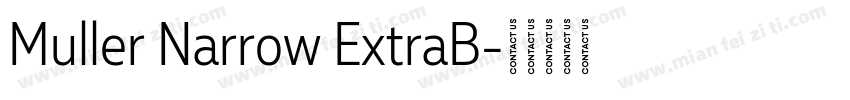 Muller Narrow ExtraB字体转换